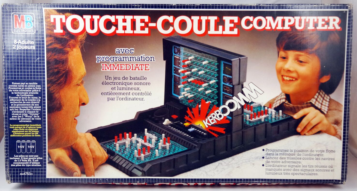 Touché - Coulé - Jeu MB 1999 - jouets rétro jeux de société