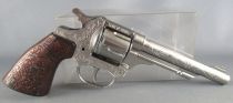 Toy Metal Cap Gun Firecracker pistol GS-8 N° 80 Carved Stock - Gonher Spain