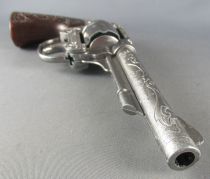 Toy Metal Cap Gun Firecracker pistol GS-8 N° 80 Carved Stock - Gonher Spain