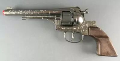 Toy Metal Cap Gun Firecracker pistol N� 122 - Gonher Spain Very Good Condition