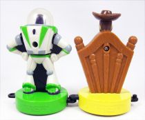 Toy Story - Disneyland Paris - Figurines sur socles 9cm Woody & Buzz L\'Eclair