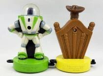 Toy Story - McDonalde\'s / Disneyland Paris - Figurines (Tampon Encreur) 9cm Woody & Buzz L\'Eclair