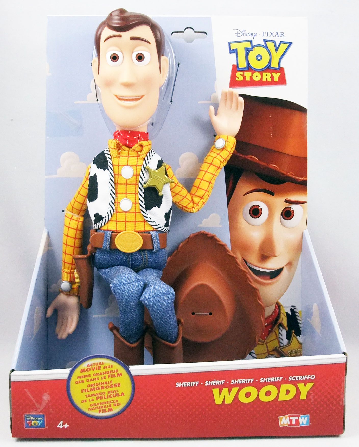 Disney Toy Story 3 Plush Toy Woody Talking Action figure Doll Figure 15"