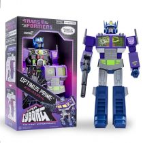 Transformers - Super7 - Super Cyborg 11\  Figure - Optimus Prime \ Shattered Glass Purple\ 