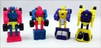 Transformers G1 - Micromasters Race Track Patrol : Motorhead, Barricade, Roller Force, Ground Hog (loose)