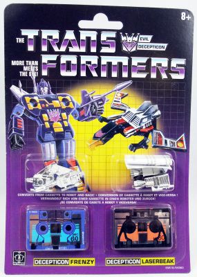 Hasbro Transformers G1 Reissue Cassette Decepticon Frenzy & Laserbeak 2 Pack 