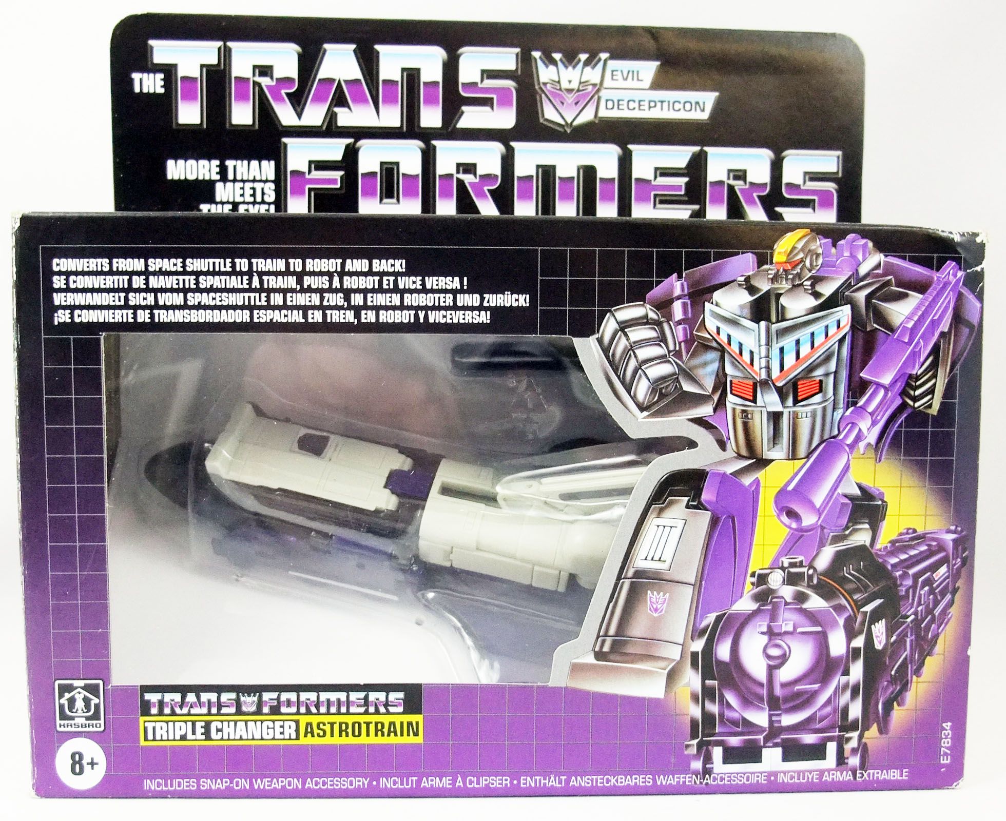 Hasbro Transformers G1 Reissue Decepticon Triple Changer Astrotrain Walmart New