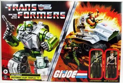Transformers G.I.JOE Mash-up Retro Collection - 2023 - Autobot Kup Triple \ T\  & Leatherneck and Sgt. Slaughter