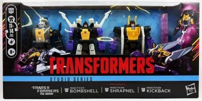 Transformers Studio Series - \'86 Movie Insecticons : Bombshell, Shrapnel & Kickback