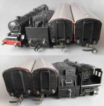 Tri-Ang R1 Oo Ho Br Coffret Train Passagers Loco Vapeur 231 46201 2 Voitures M7071 Rails Transfo