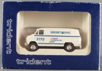 Trident 90240 Ho 1/87 Van Chevrolet New York Urgence NYPD Emergency Service Neuf Boite