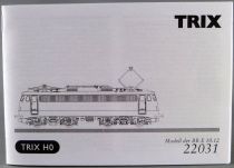 Trix 22031 Ho Manuel Utilisation Notice Locomotive BB Br E10 1266 de la Db
