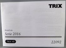 Trix 22092 Ho Manuel Utilisation Notice Locomotive BB Hercules Classe 2016 Stlb