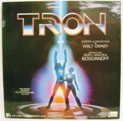 Tron - Record-Book 33s - Disneyland Record / Ad�s 1982