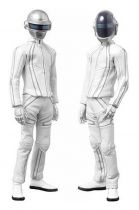 TRON Legacy - Set of 2 12\" Daft Punk figures - Guy Manuel de Homen-Christo & Thomas Bangalter - Medicom Real Action Heroes