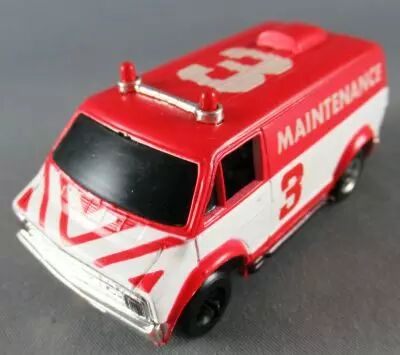 Tyco - Van Dodge Maintenance N�3 Rouge Eclairage Fonctionne 