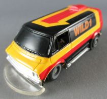 Tyco 6357 -Van Dodge Wild 1 Jaune Rouge Noir Fonctionne 