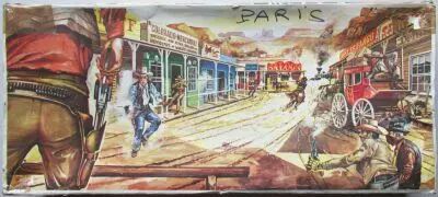 Type Comansi - Far-West - Coffret Tucson City 6 B�timents Trains Tapis Jeu