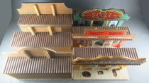 Type Comansi - Far-West - Coffret Tucson City 6 Bâtiments Trains Tapis Jeu