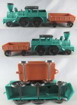 Type Comansi - Far-West - Coffret Tucson City 6 Bâtiments Trains Tapis Jeu