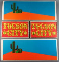 Type Comansi - Far-West - Coffret Tucson City 6 Bâtiments Trains Tapis Jeu