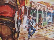 Type Comansi - Far-West - Coffret Tucson City 6 Bâtiments Trains Tapis Jeu