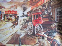 Type Comansi - Far-West - Coffret Tucson City 6 Bâtiments Trains Tapis Jeu