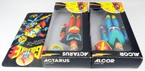 UFO Robo Grendizer - Ceji Fabianplastica - Alcor & Actarus (Duke Fleed & Koji Kabuto) 8\  action figures (Goldrake Italy box)