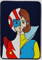 UFO Robo Grendizer - Iron-on 4\ x3\  cloth patch - Hikaru Makiba