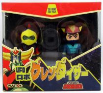 UFO Robo Grendizer - Plastoy - Super-Deformed 2.5\  pvc figures Duke Fleed & Koji Kabuto