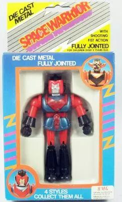 UFO Robo Grendizer - Space Warrior - Bootleg Die-cast m�tal 4\  figure - Type B (red & blue torso)