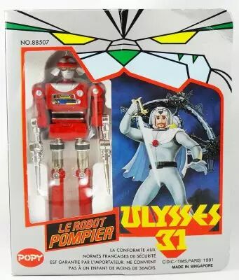 Ulysse 31 - Figurine m�tal Robot-Pompier - Popy France