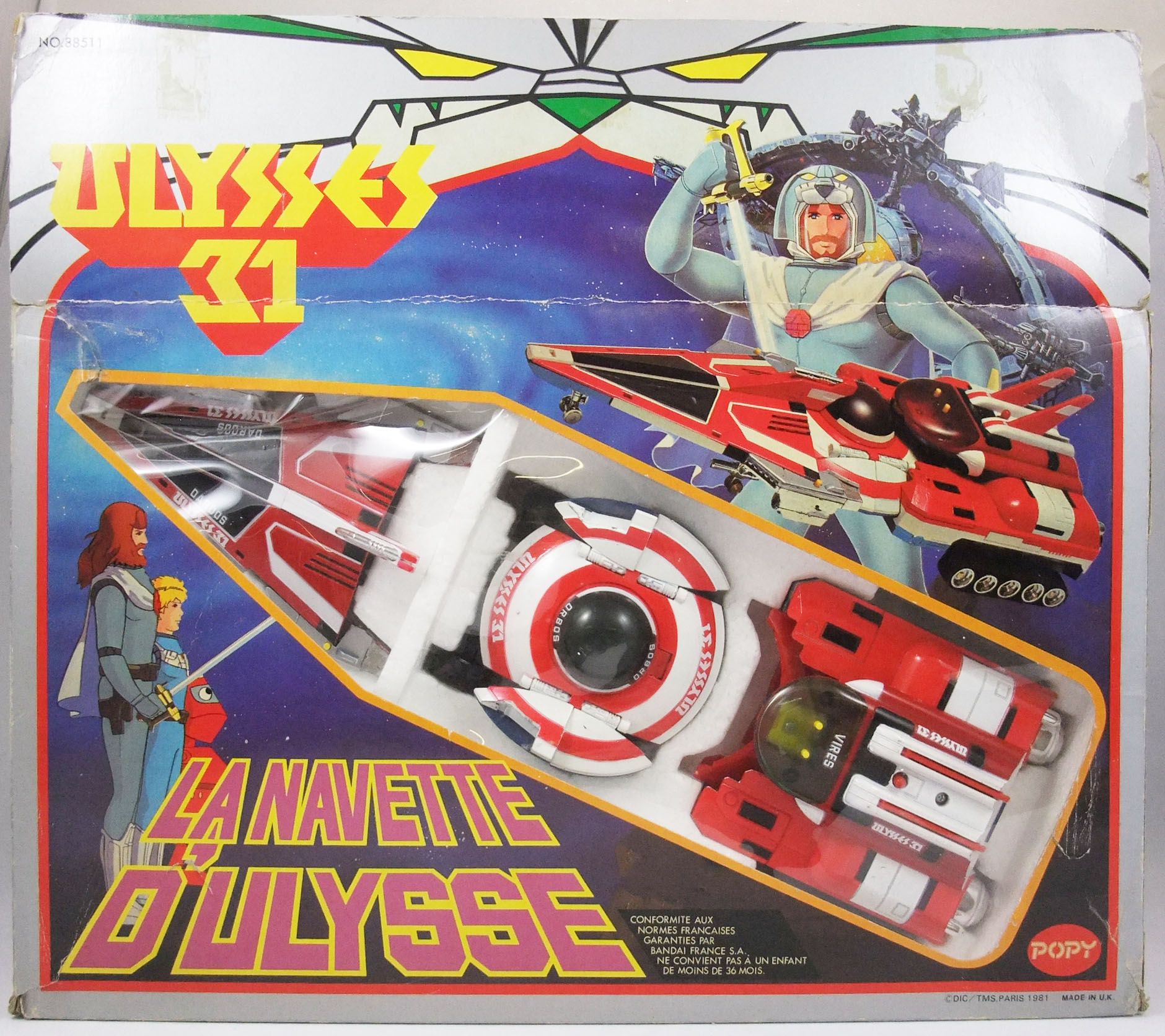 Ulysse 31 - Space Shuttle Vires-Orbos-Dardos (large box version) - Popy  France