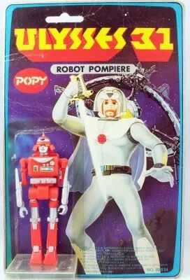 Ulysses 31 - Popy action-figure - Fireman-Robot (loose with cardback)