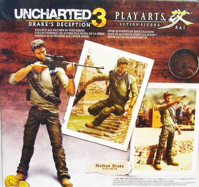 Uncharted 3 Play Arts Kai Series 1 Nathan Drake Action Figure