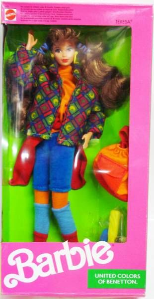 Benetton 1990 Vintage Barbie Benetton Teresa Doll Mint in box. 
