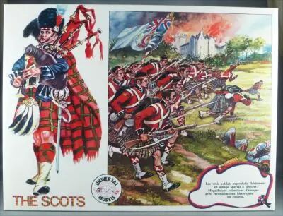 Universal Models 1005 - 35mm - The Scots - Mint Boxed Set 10 Figures with playground