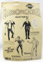 Universal Studios Movie Monsters - Imperial Toy Corp. - Set de 4 Action Figures : Dracula, Frankenstein, Wolfman, The Mummy