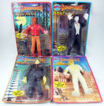 Universal Studios Movie Monsters - Imperial Toy Corp. - Set de 4 Figurines : Dracula, Frankenstein, Wolfman, The Mummy