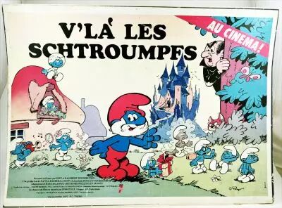 V\'la Les Schtroumpfs (The Movie) - Promotional Poster / POS (1984)