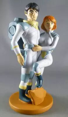 Valerian - Figurines R�sine Dargaud Hachette - Valerian & Laureline