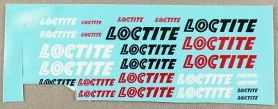 V�hicule Miniature Voiture de Circuit Slot Car Maquette - Virages - Planche de D�calcos Decals Loctite 1/43 1/24 1/18