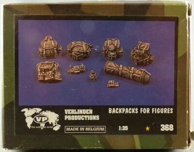 Verlinden Productions 368 - 8 Backpacks pour Figurines R�sine 1/32 Neuf Boite