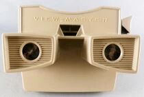 View-Master 3-D (GAF) - Coffret Visionneuse Grise + 9 Disques + Catalogue