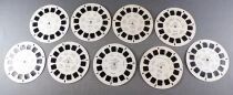 View-Master 3-D (GAF) - Coffret Visionneuse Grise + 9 Disques + Catalogue