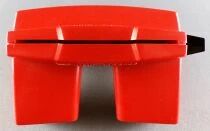 View-Master 3-D (GAF) - Visionneuse Rouge + 3 Disques Mickey Donald Goofy Nettoyeurs d\'Horloge