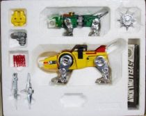 Voltron - Popy - Golion Green & Golion Yellow DX (loose with box)
