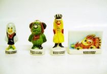 Wacky Races - Dick Dastardly, Muttley, Carrier Pigeon & Racing Car - set of 4 Cake Premiums