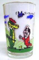 Wally Gator - Amora Mustard Glass - Wally Gator plays Golf