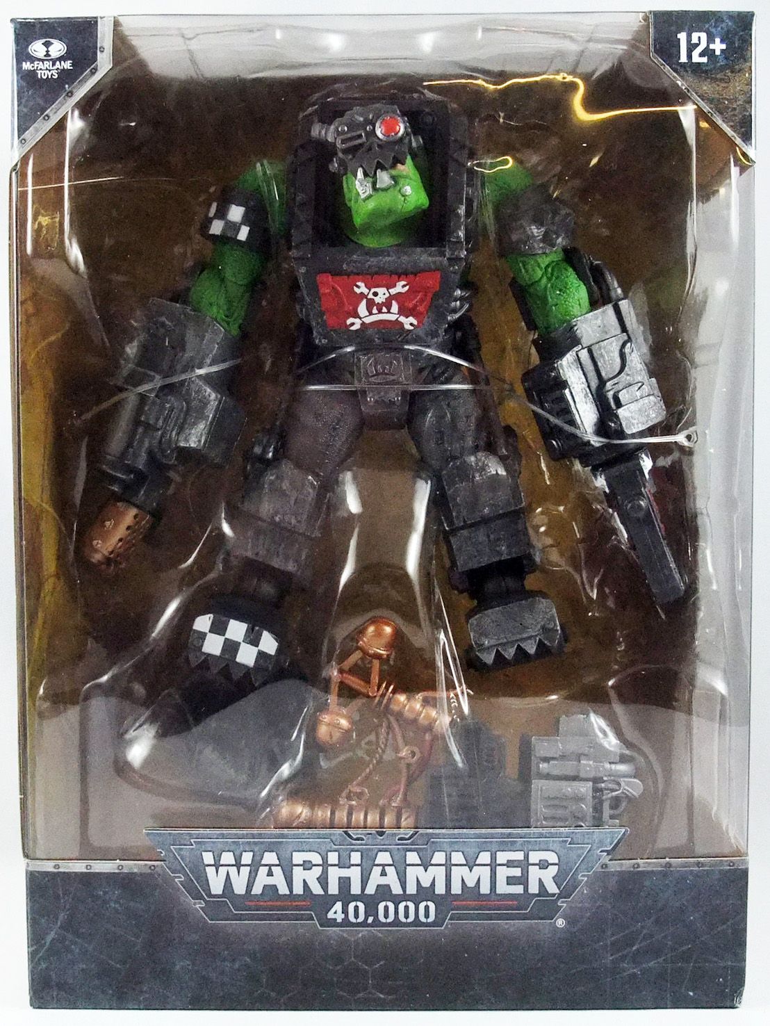 McFarlane Toys Warhammer 40000 Big Mek Ork unlackiert 11189 NAGELNEU & OVP